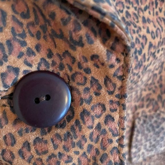 THE LIMITED leopard print suede blazer - M - Picture 3 of 8